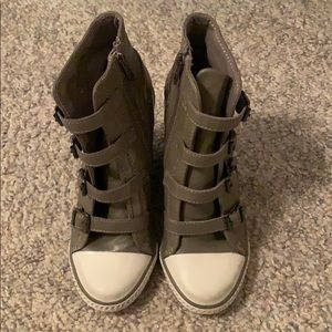 Gray “Thelma” Wedge Sneaker Heels by ASH